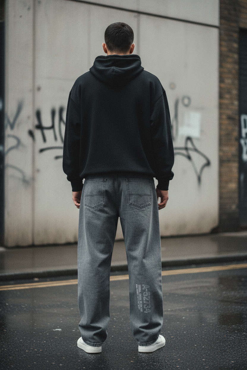The Unseen Curved Blade Denim — Washed