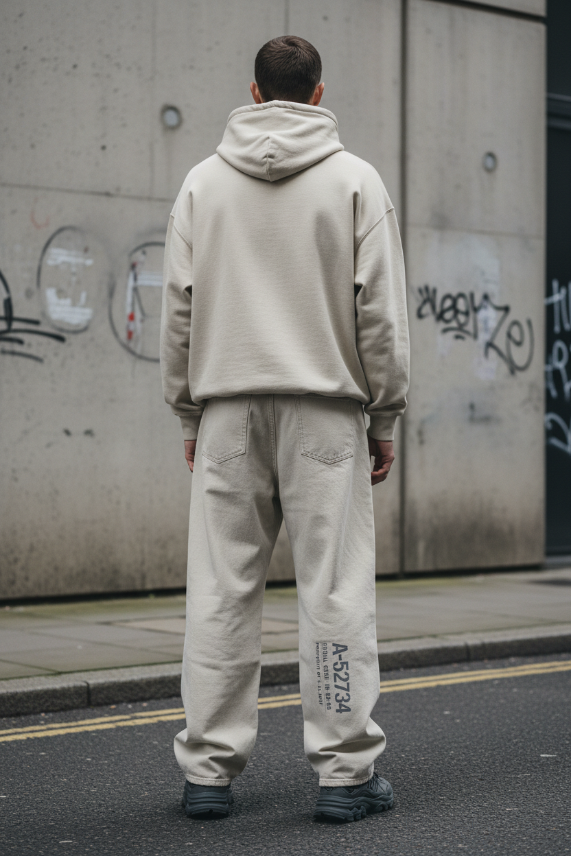 The Unseen Curved Blade Denim — Washed