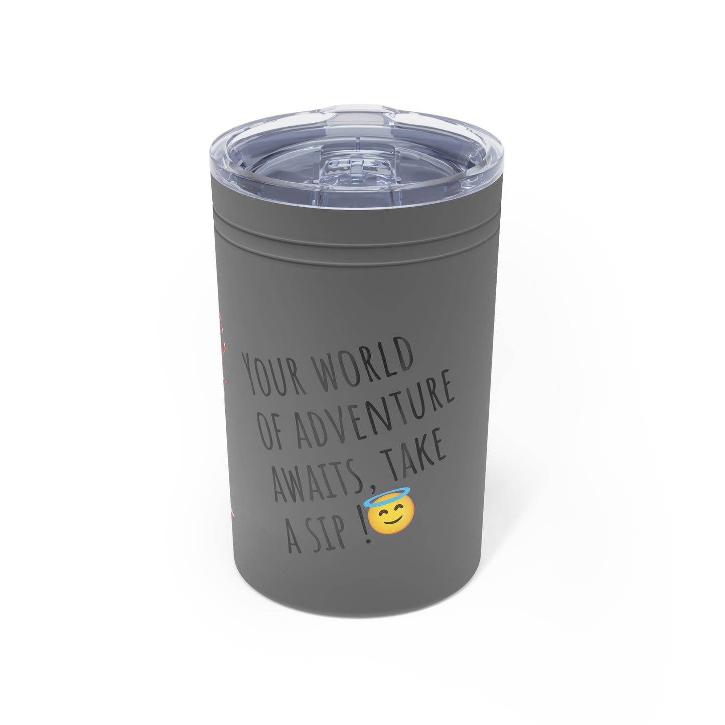 Adventure Awaits Vacuum Insulated Tumbler - 11oz, Travel Mug with Inspirational Quote - Premium Mug from Printify - Just $22.08! Shop now at Craftklart.store
