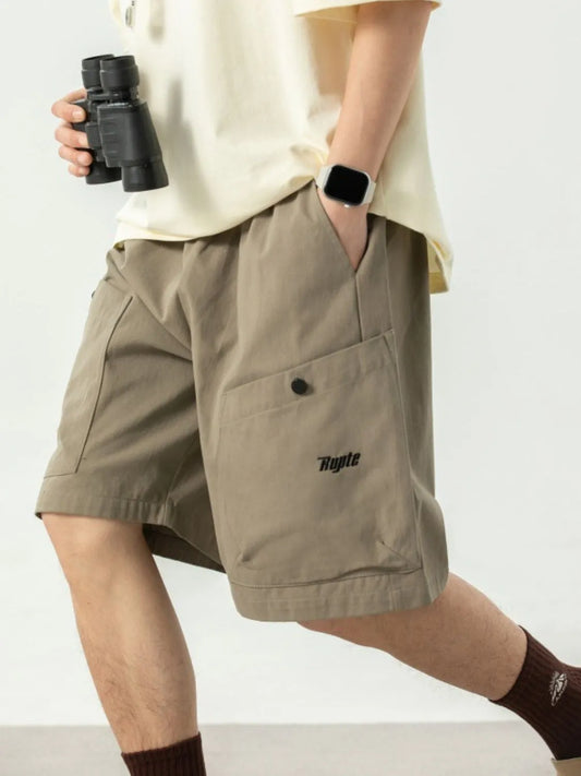 Men's Plus Size Drawstring Shorts with Pockets - Premium Cargo Shorts from Trendsi - Just $30.56! Shop now at Craftklart.store