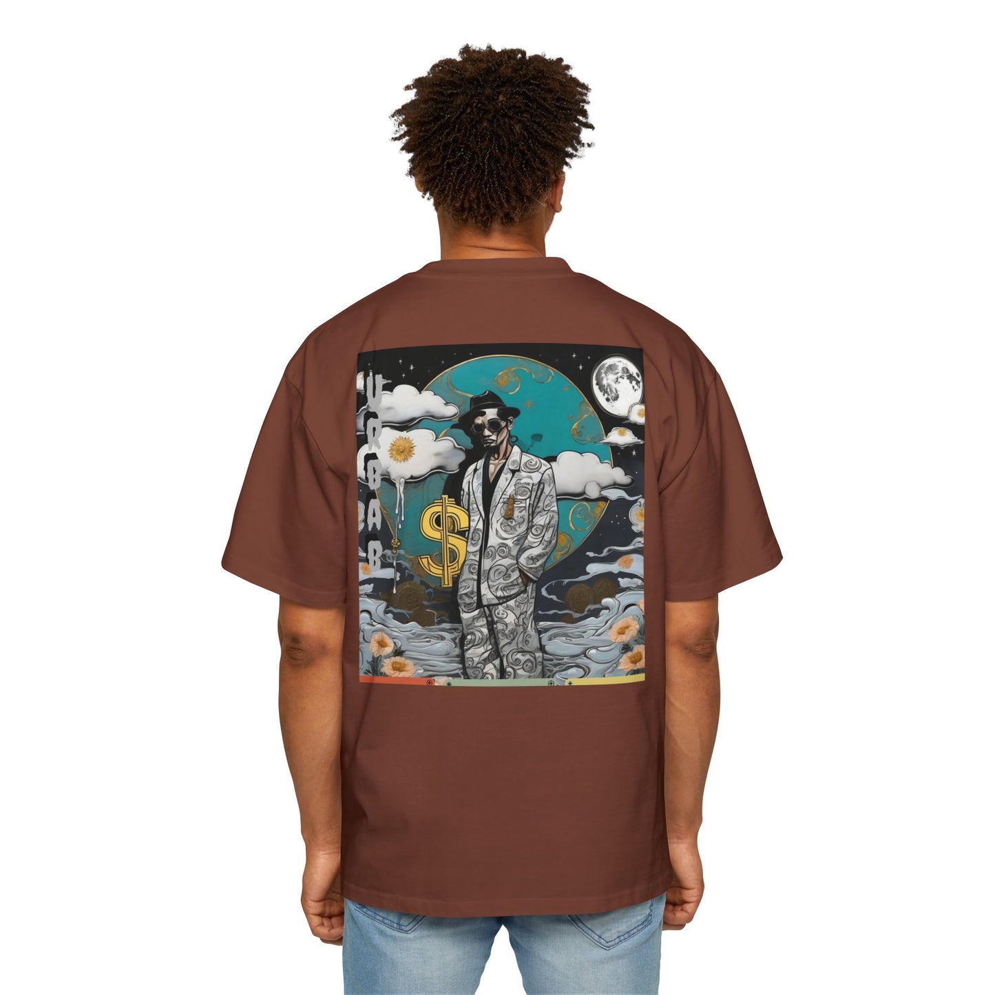 Urban Dollar Men's Heavy Oversized Tee - Premium T-Shirt from Craftklart.store - Just $33.73! Shop now at Craftklart.store