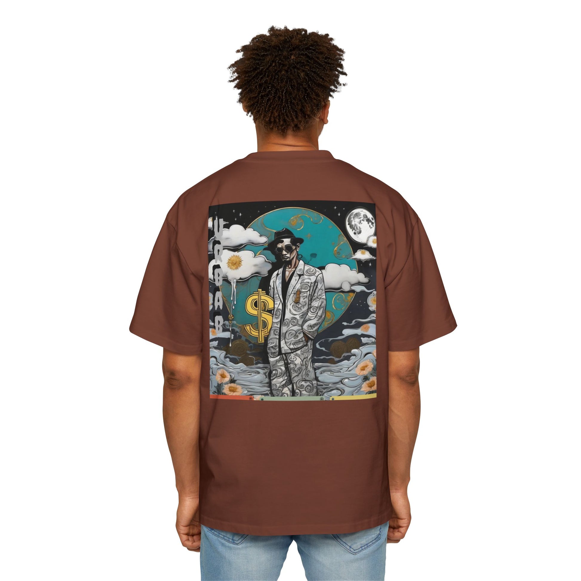 Urban Dollar Men's Heavy Oversized Tee - Premium T-Shirt from Craftklart.store - Just $33.73! Shop now at Craftklart.store
