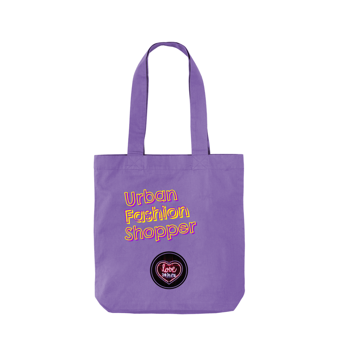 Violet Printed Bag Back