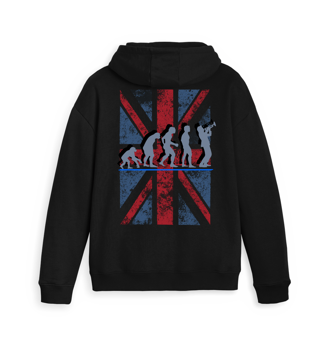 Black Zip hoody Back