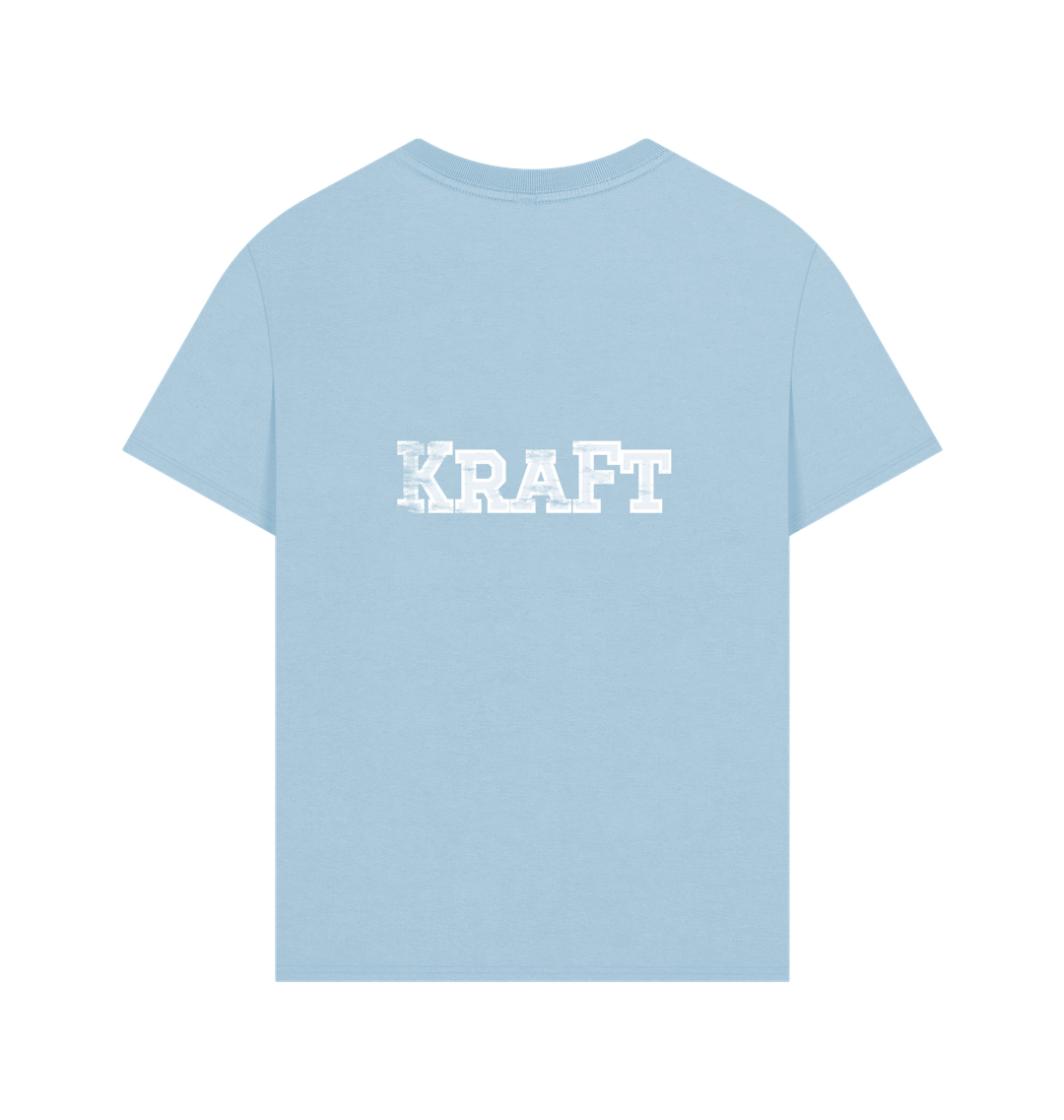 Milky Blue Printed T-shirt Back