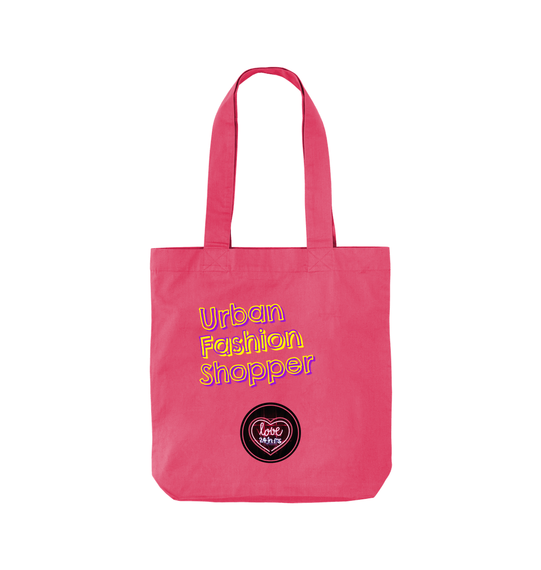 Raspberry Pink Printed Bag Back