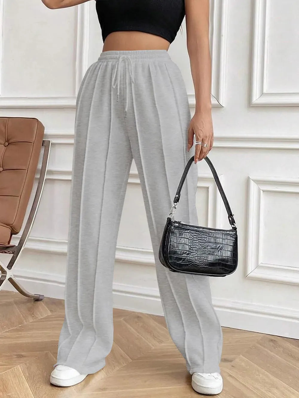 Drawstring Elastic Waist Pants with Pockets - Premium Pants from Trendsi - Just $26.74! Shop now at Craftklart.store