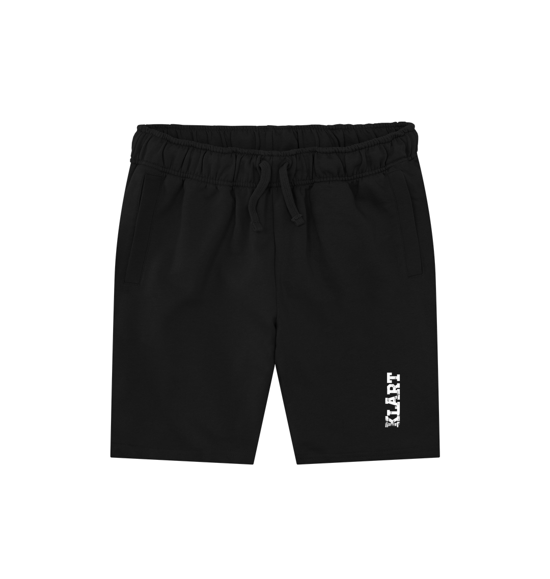 Black Printed Mens Shorts Front
