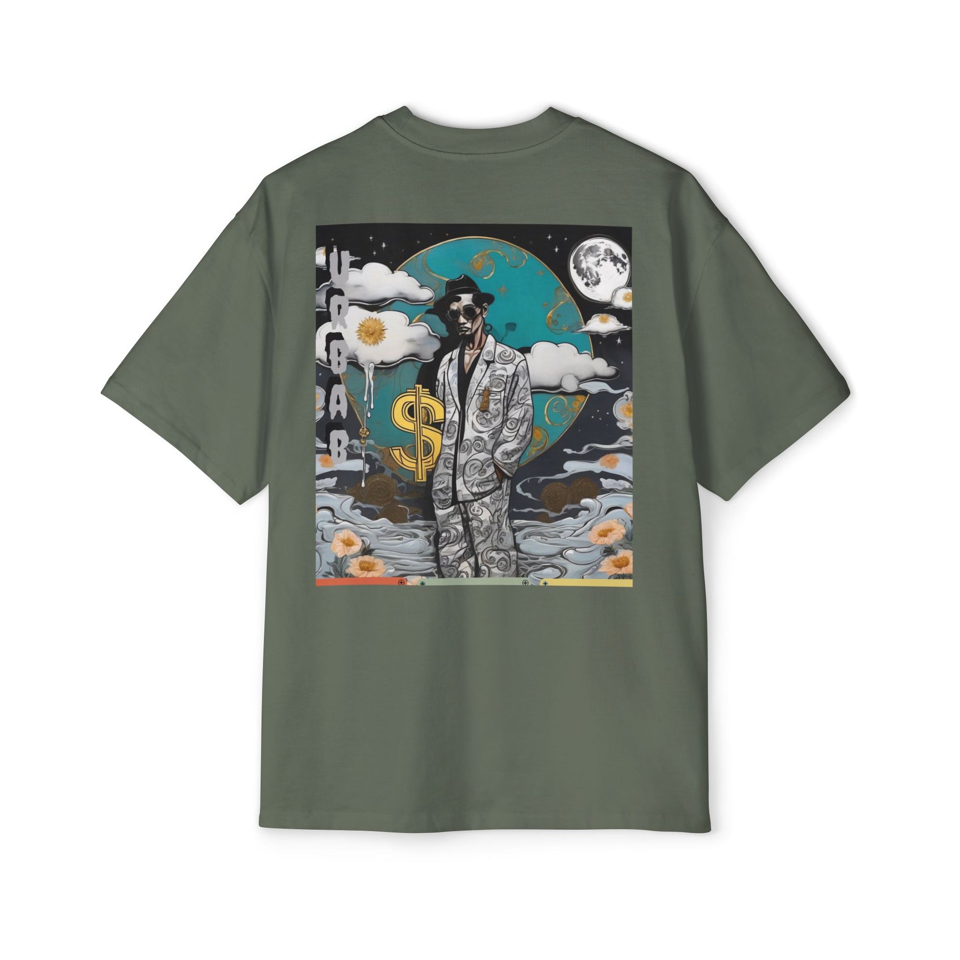 Urban Dollar Men's Heavy Oversized Tee - Premium T-Shirt from Craftklart.store - Just $33.73! Shop now at Craftklart.store