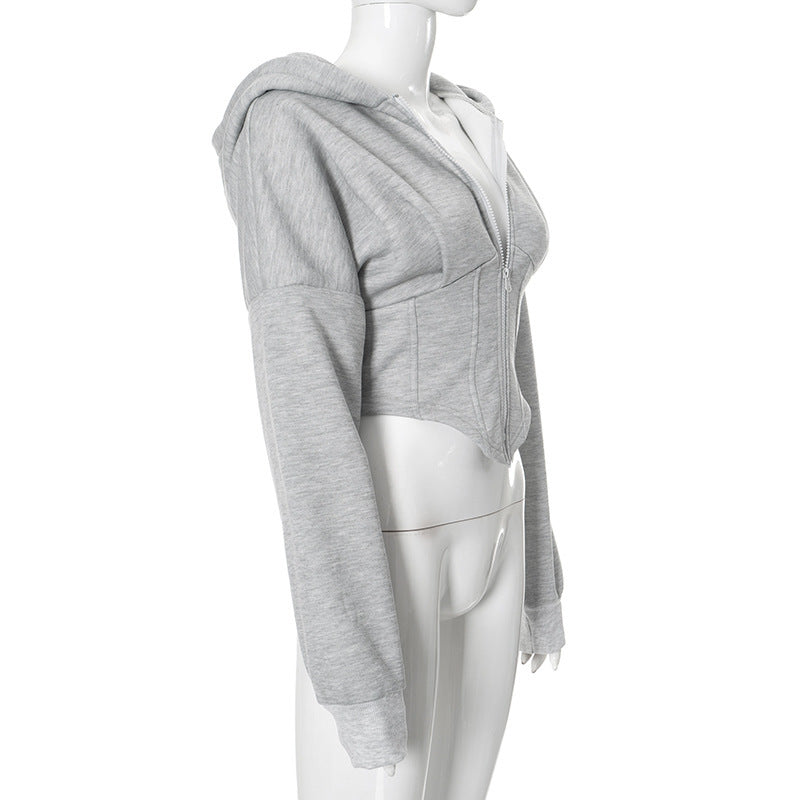 Zipper Hoodie Cardigan Y2K - Craftklart.store