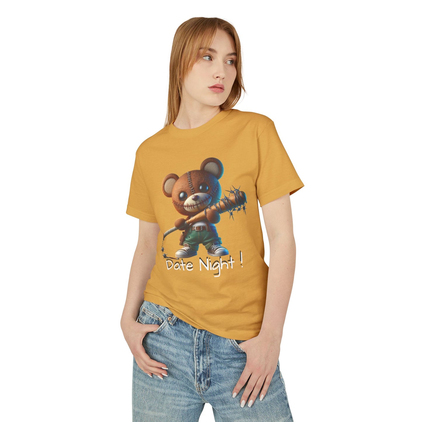 Women's Date Night Garment-Dyed Heavyweight Cotton Tee - Premium T-Shirt from Craftklart.store - Just $22.65! Shop now at Craftklart.store