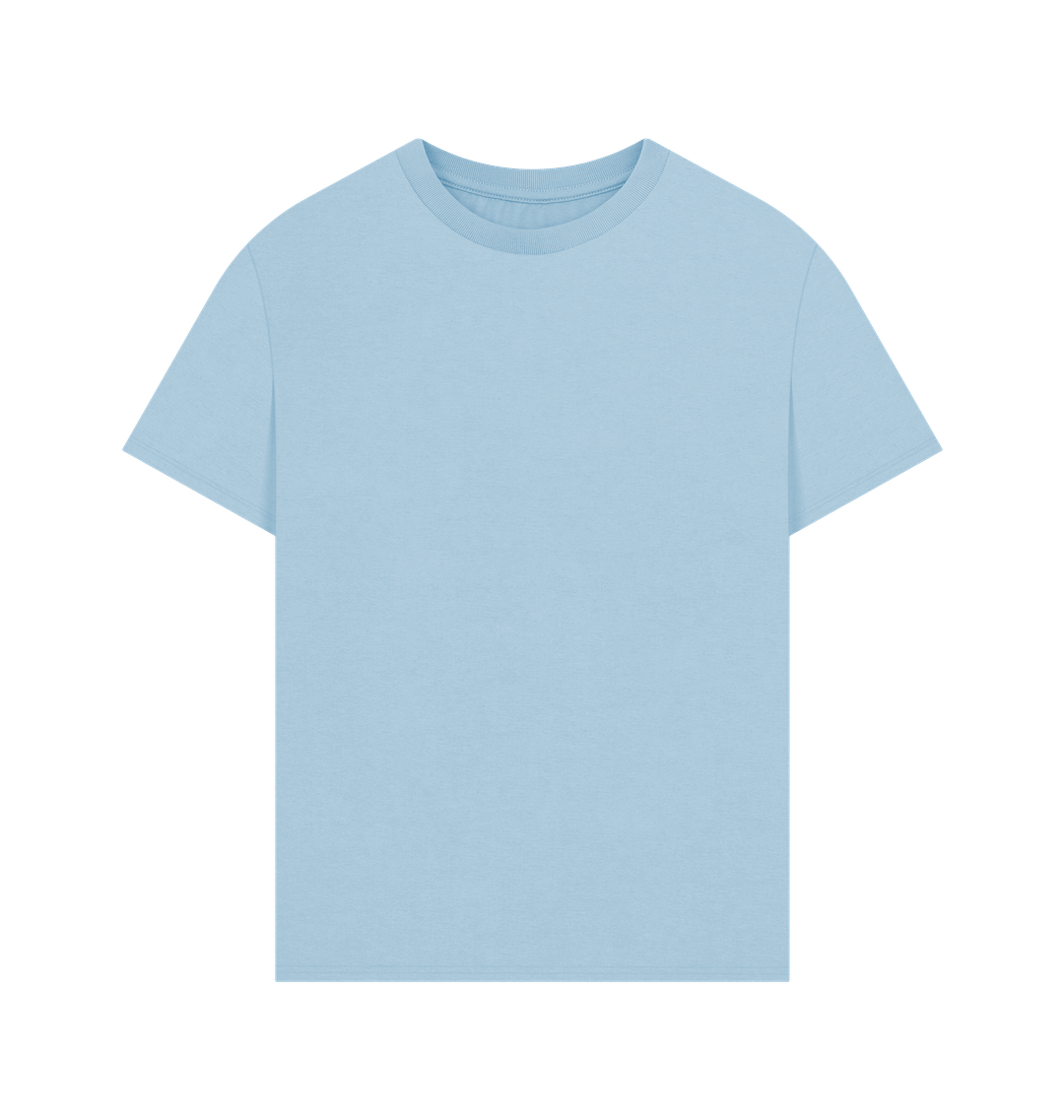 Milky Blue Printed T-shirt Front