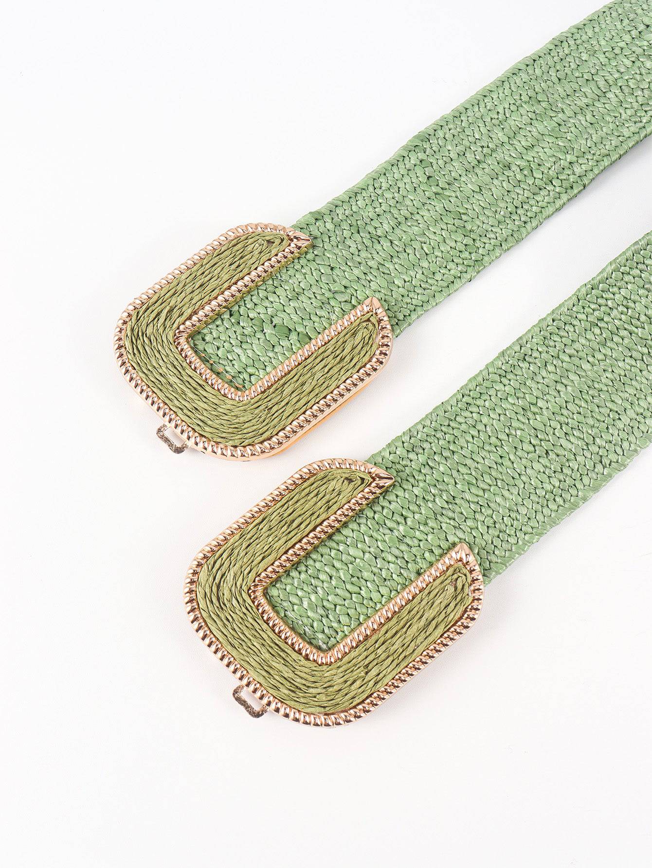 Wide braid belt from Trendsi featuring a stylish woven design, perfect for cinching dresses or adding detail to casual outfits.