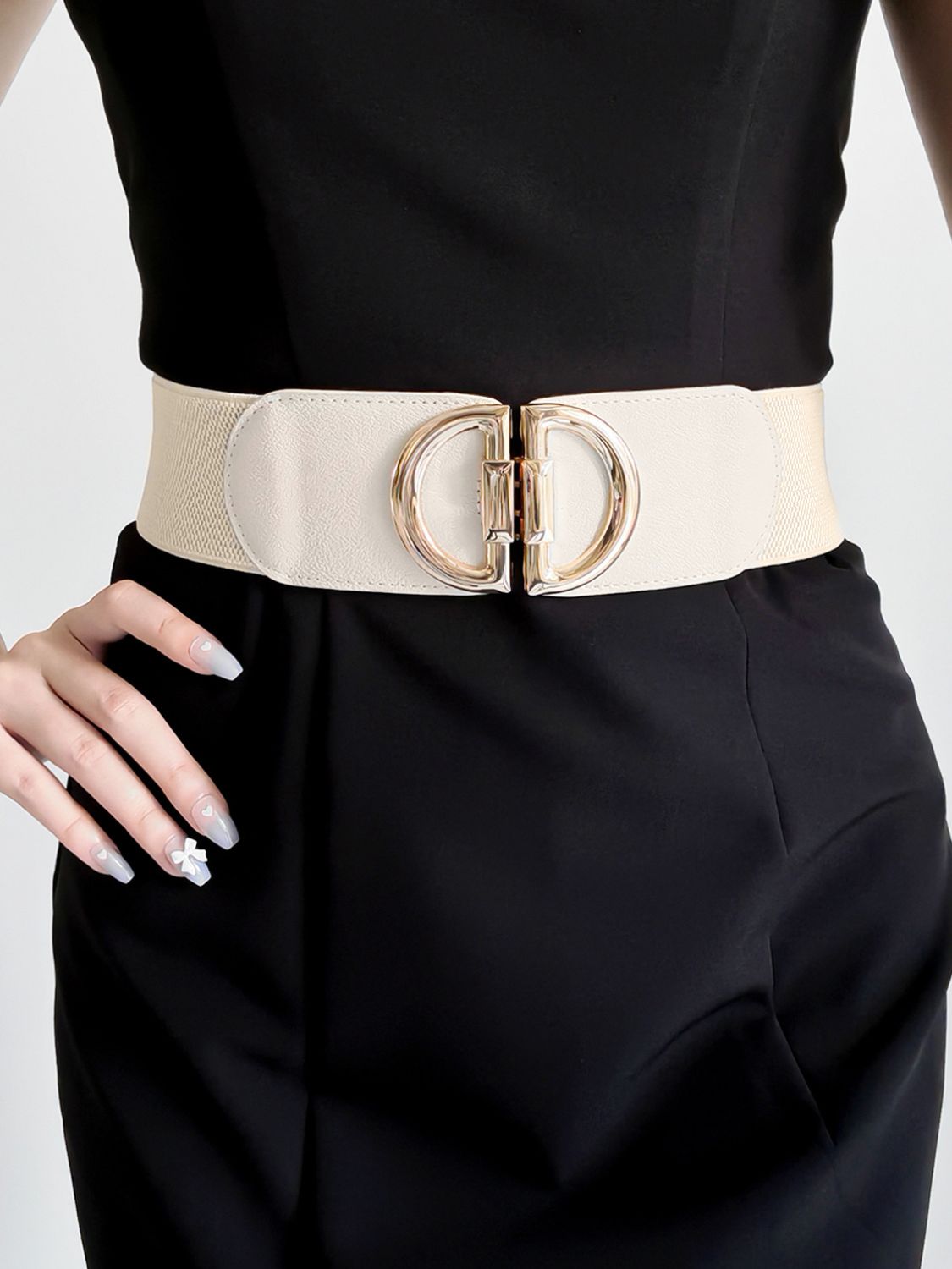 D Buckle Elastic Belt - Premium Belt from Trendsi - Just $8.79! Shop now at Craftklart.store