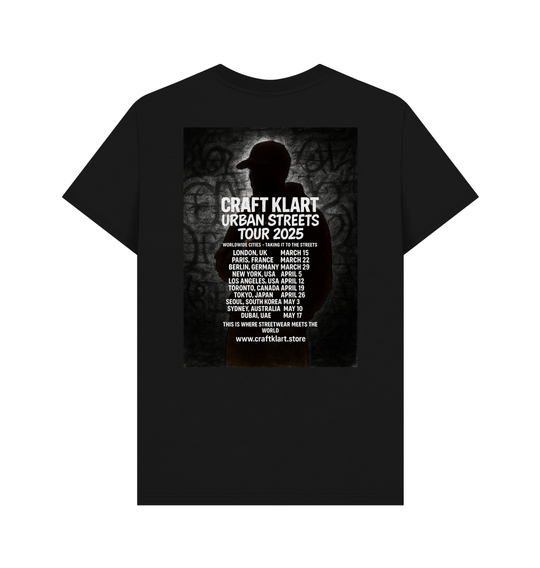 Black Printed T-shirt Back