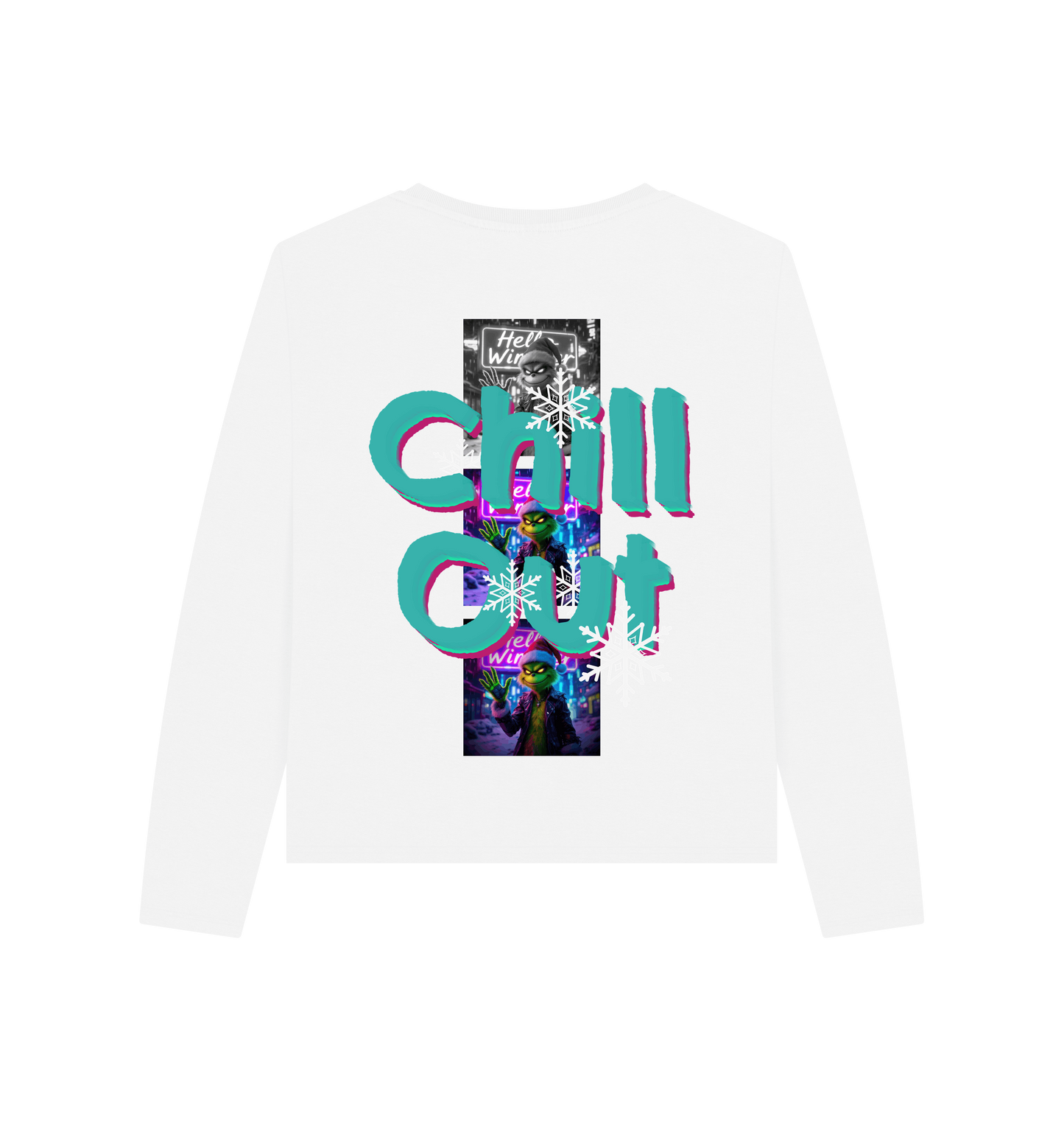 White Printed T-shirt Back