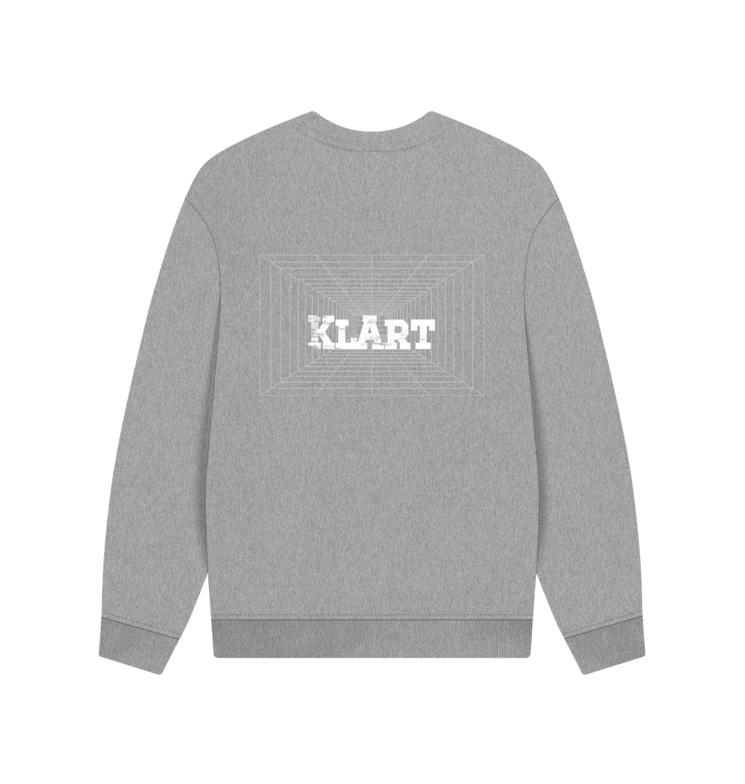Athletic Grey Printed Sweater Back