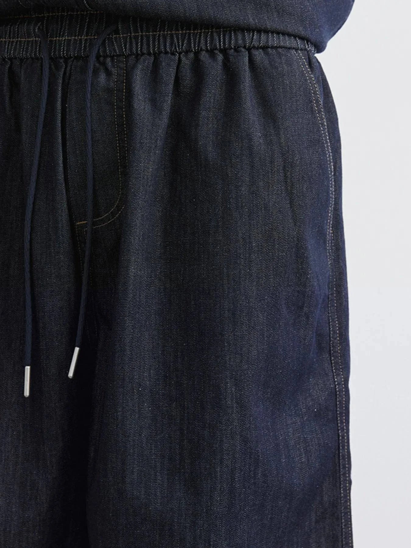 Men's Wash Short Sleeve Top And Shorts Denim Set | Minimalist Streetwear | Craftklart