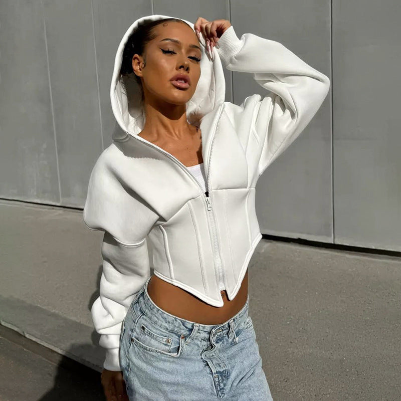 Zipper Hoodie Cardigan Y2K - Craftklart.store