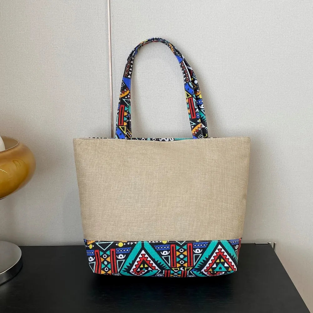 Geometric Medium Tote Bag - Premium from Trendsi - Just $9.18! Shop now at Craftklart.store