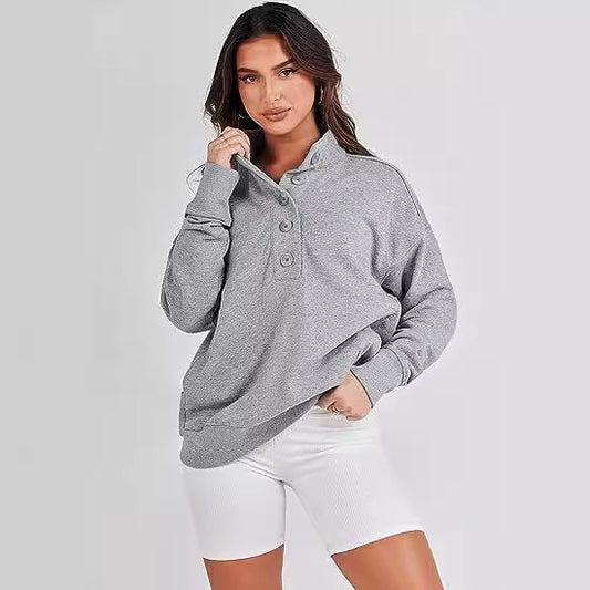 Casual Versatile Long Sleeves Patchwork Pocket Sweater - Craftklart.store