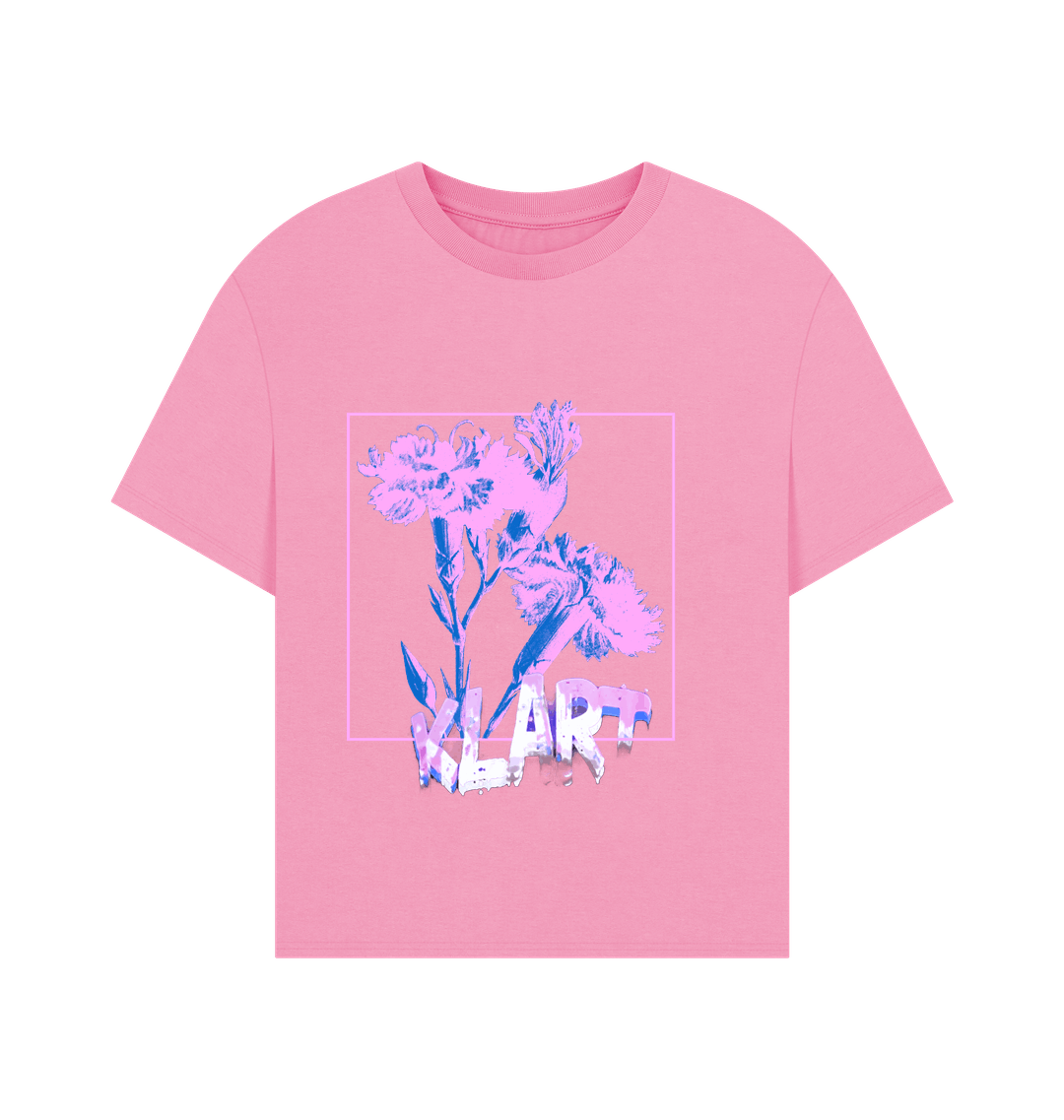 Rose Pink Printed T-shirt Front