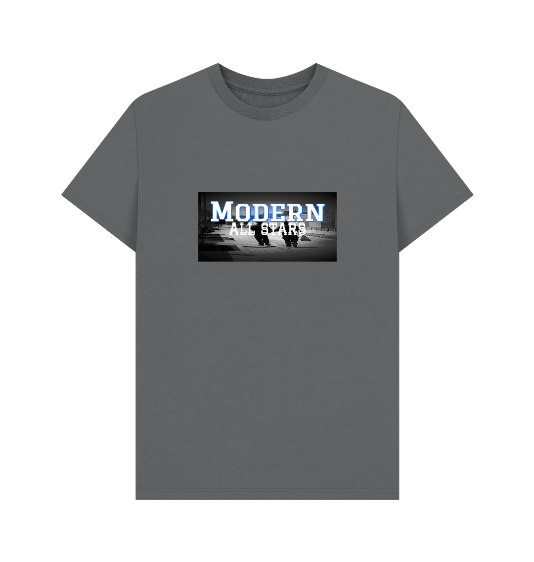 Slate Grey Printed T-shirt Front