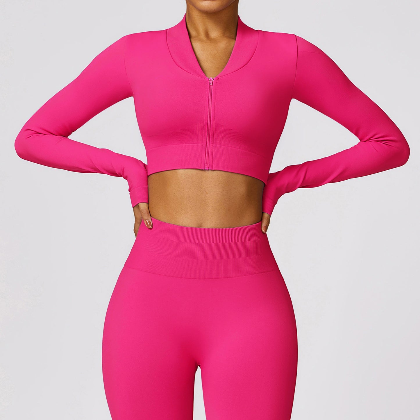 Winter Tight Seamless Long-sleeved Yoga Jacket - Craftklart.store