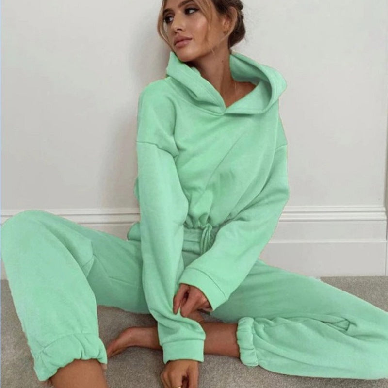 Jogging Suits For Women 2 Piece Sweatsuits Tracksuits Sexy Long Sleeve HoodieCasual Fitness Sportswear - Craftklart.store