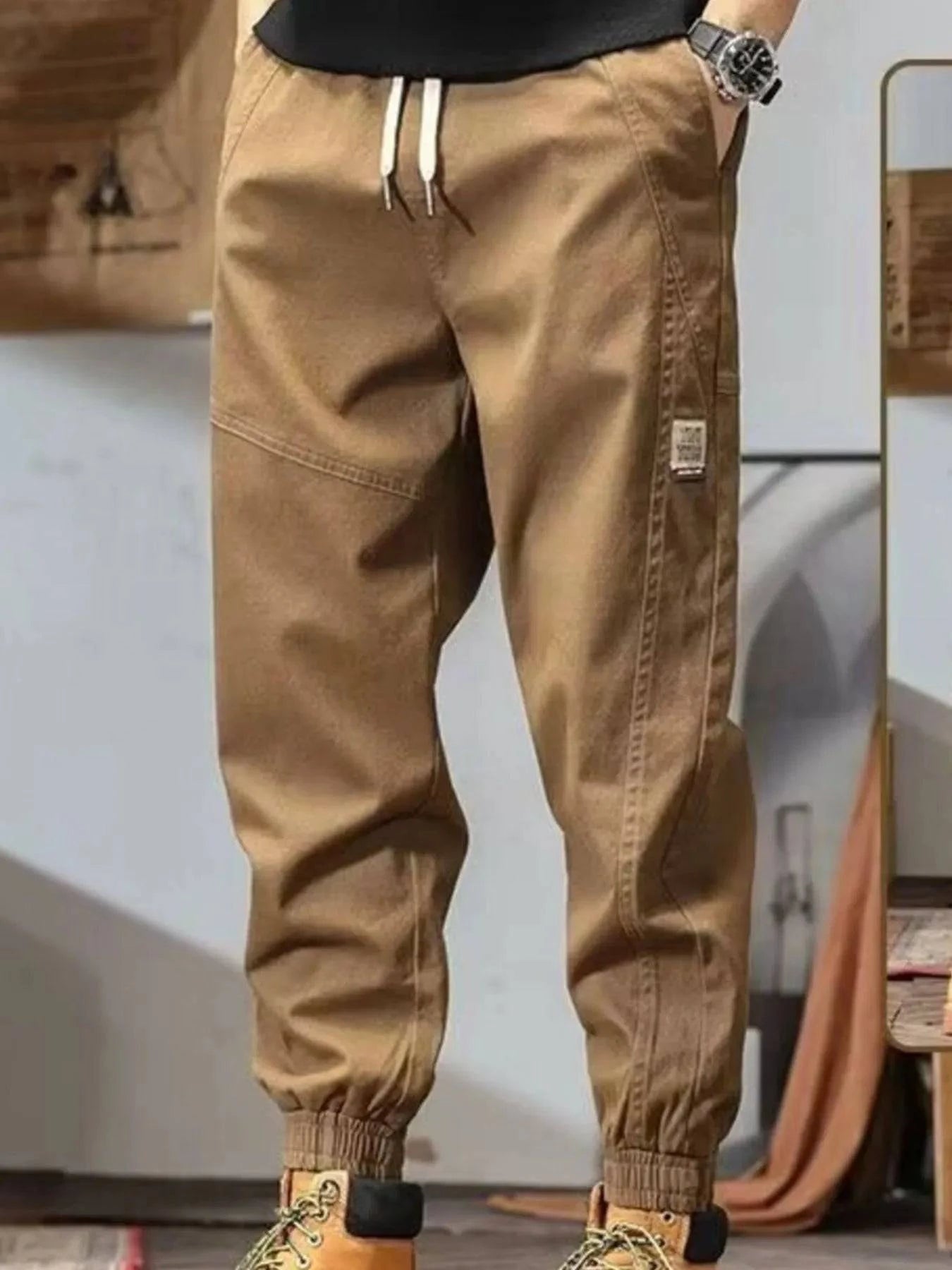 Men's Plus Size Drawstring Loose Fit Joggers | Minimalist Streetwear | Craftklart
