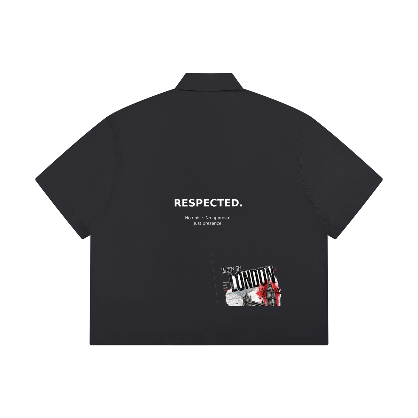 Boxy Short Sleeve Shirt – Unisex Cotton Lapel