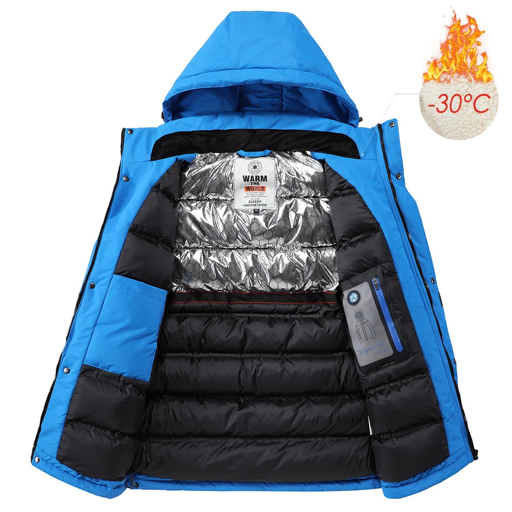 Men Winter Ski New Outdoor Parkas Jacket & Trouser