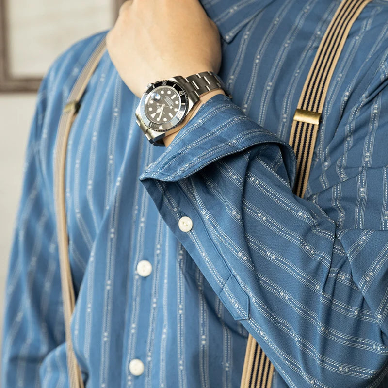 US Size Genuine Quality Vintage Looking Mans Cotton Shirt