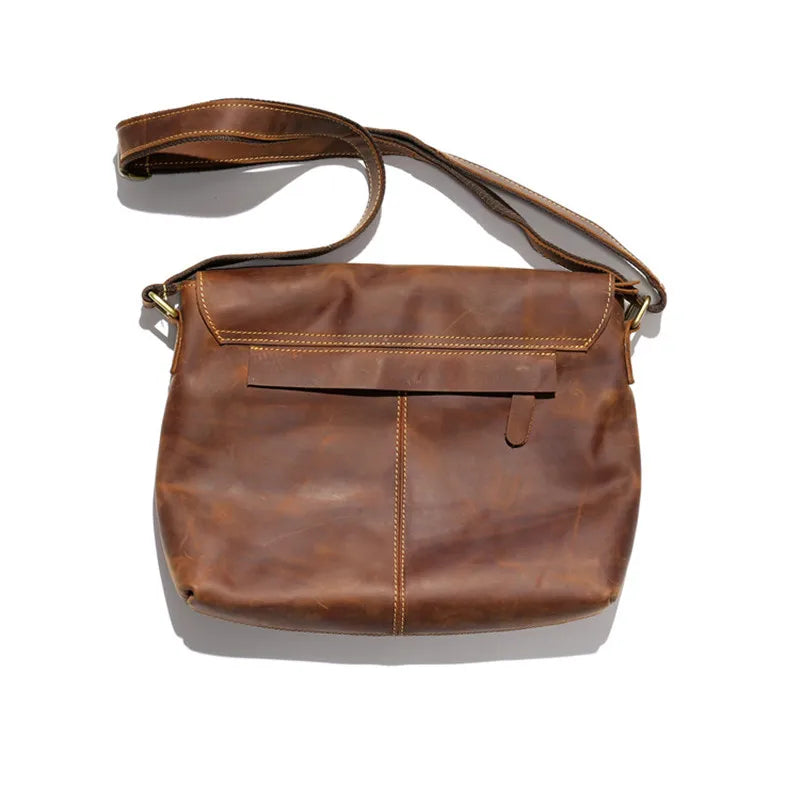Men's Urban Casual Leather Messenger Bag - Craftklart.store