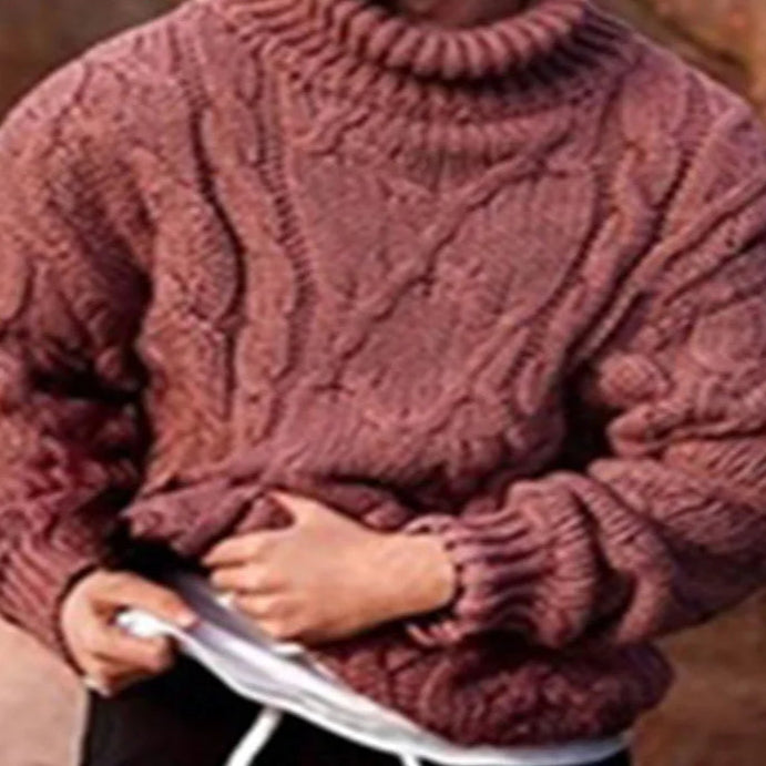 Urban Artic Oversize Braided Knitted Sweater
