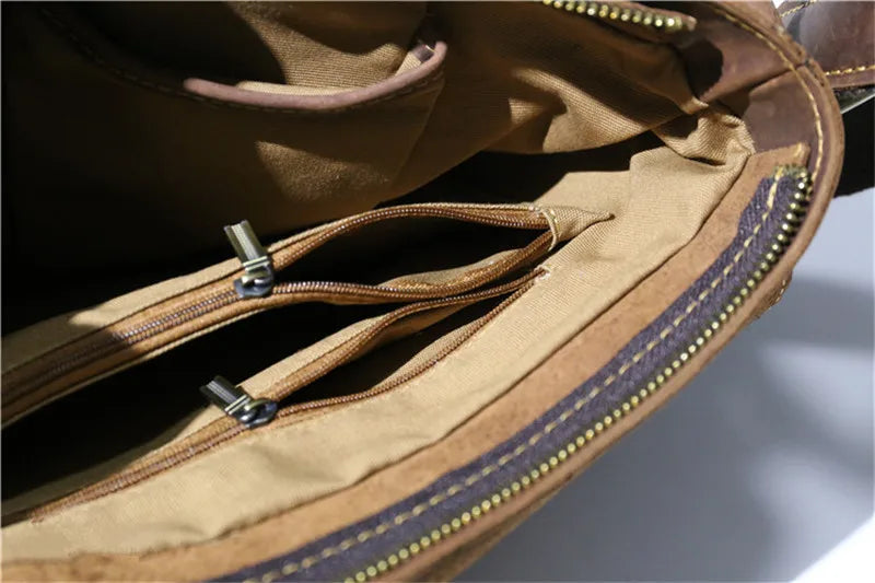 Men's Urban Casual Leather Messenger Bag - Craftklart.store