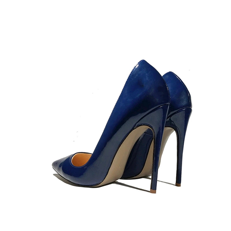 Dark Blue Pointed Toe Women Shoes