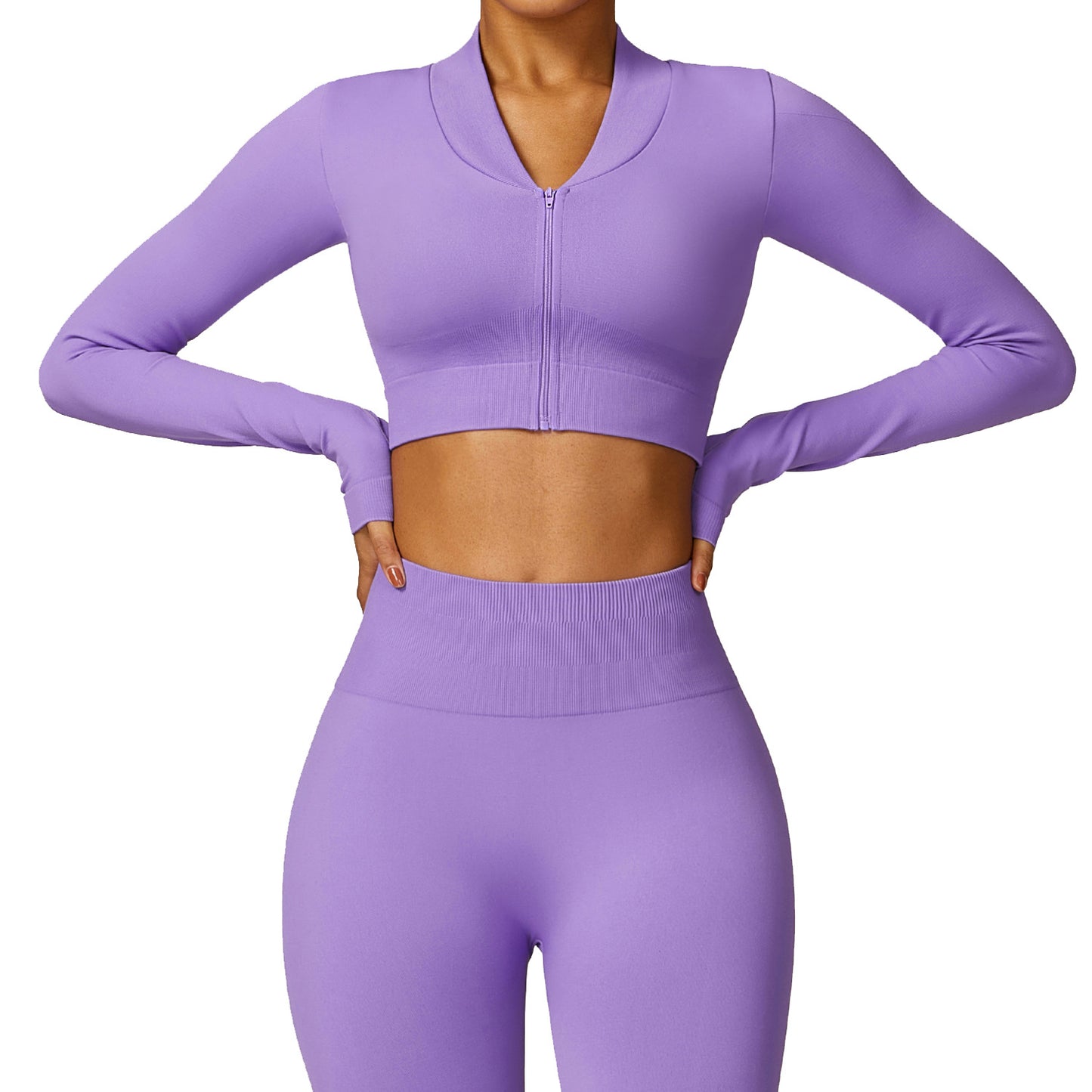 Winter Tight Seamless Long-sleeved Yoga Jacket - Craftklart.store