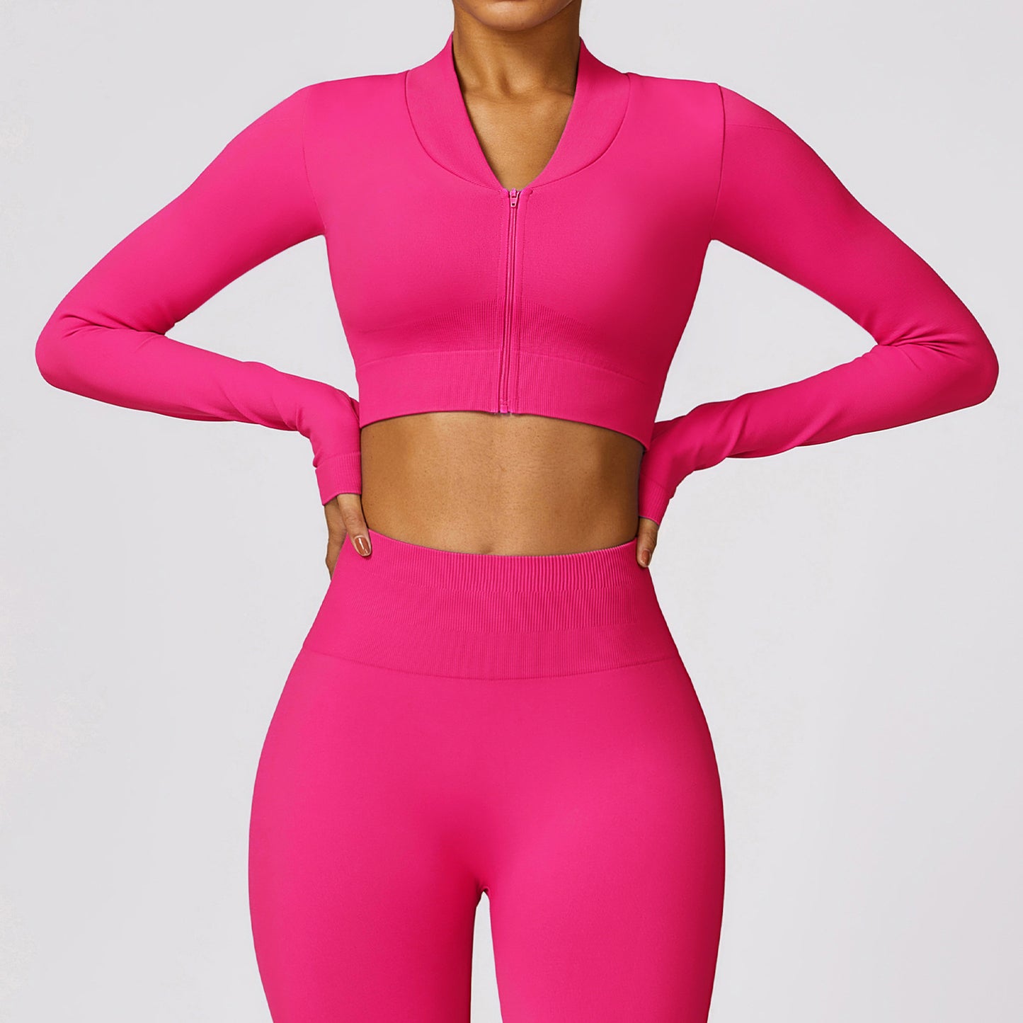 Winter Tight Seamless Long-sleeved Yoga Jacket - Craftklart.store