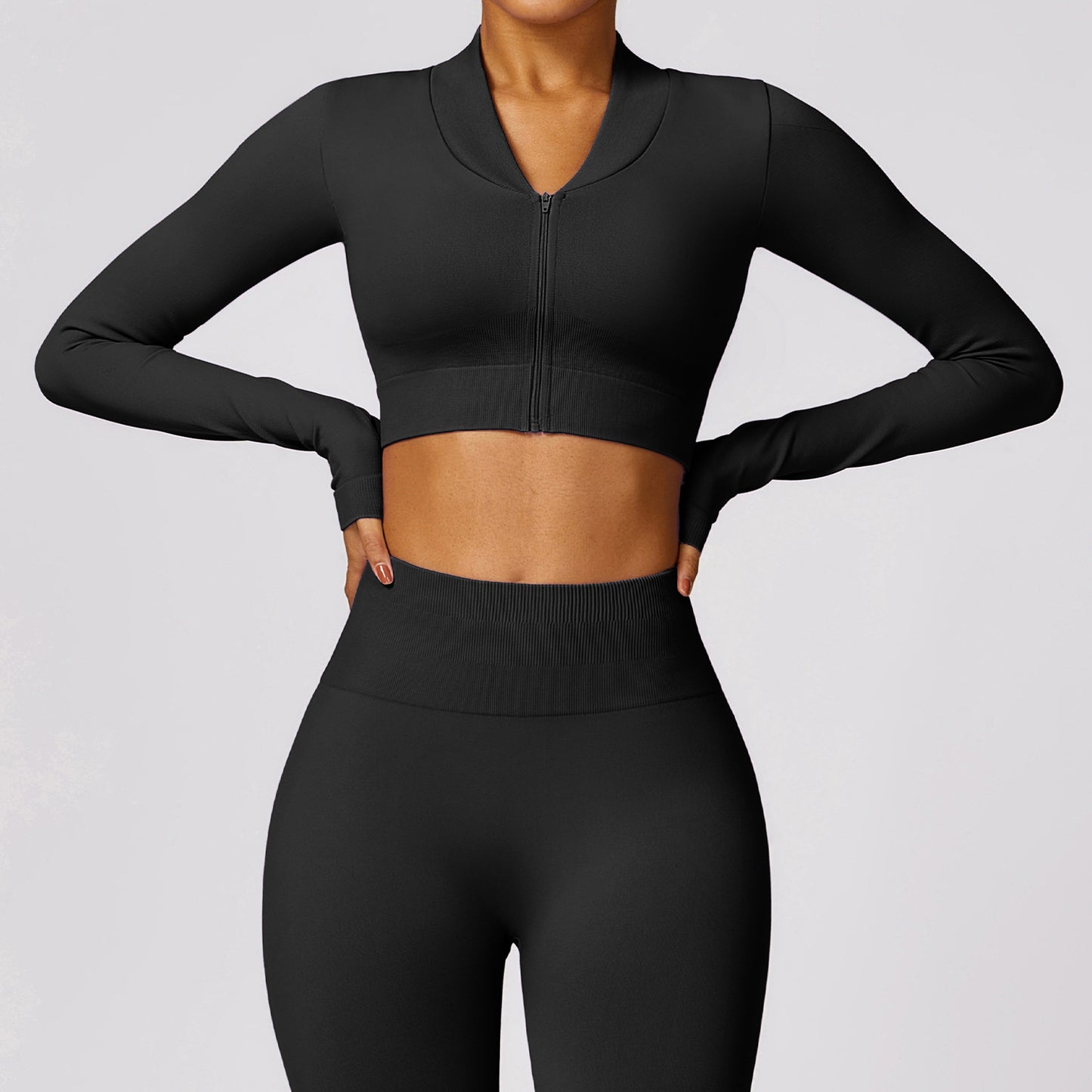 Winter Tight Seamless Long-sleeved Yoga Jacket - Craftklart.store