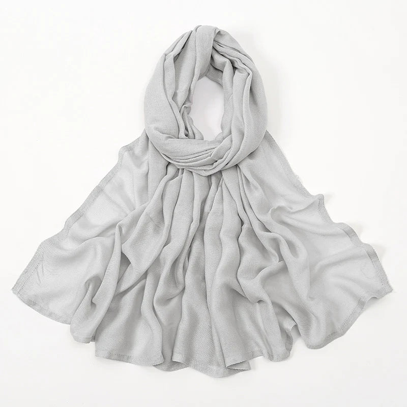 170*70cm Women Hijab Rayon Cotton Shawls