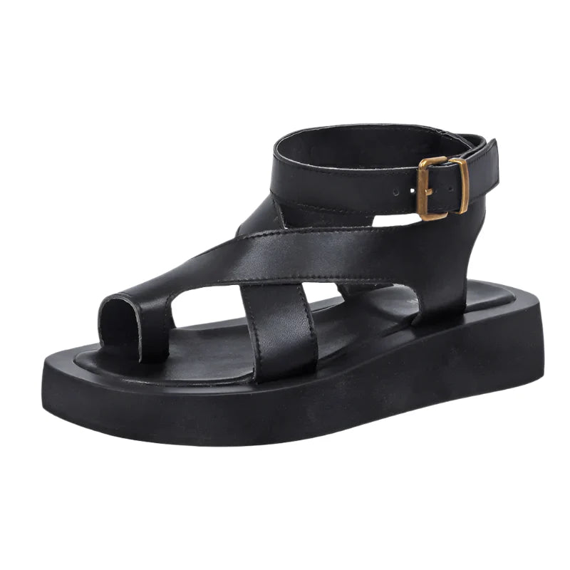 Women Genuine Leather 2025 Summer New Clip Toe Sandals - Premium Sandels from Craftklart Dropship - Just $38.99! Shop now at Craftklart.store