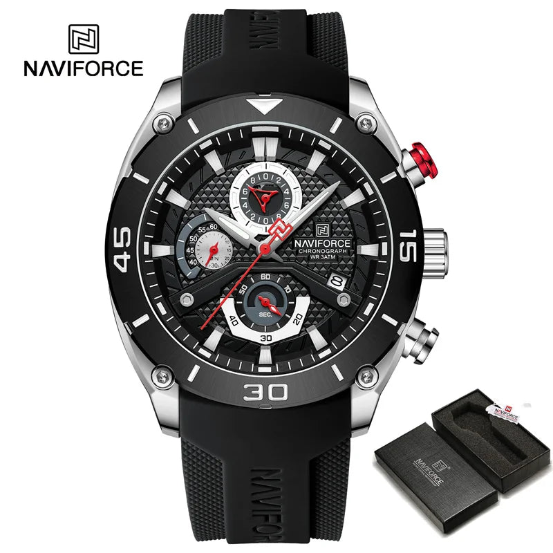 Waterproof Quartz Wristwatch Chronograph Military