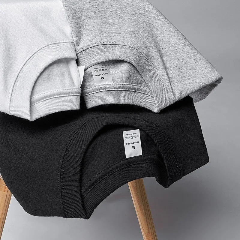 Cotton 100% Long-sleeved Men's T Shirt