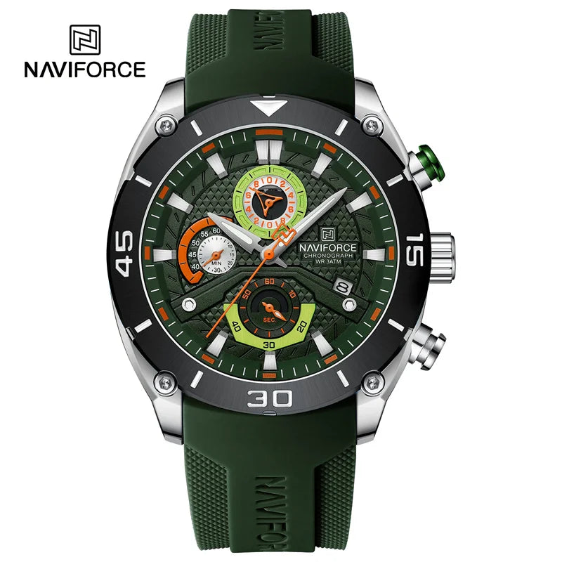 Waterproof Quartz Wristwatch Chronograph Military