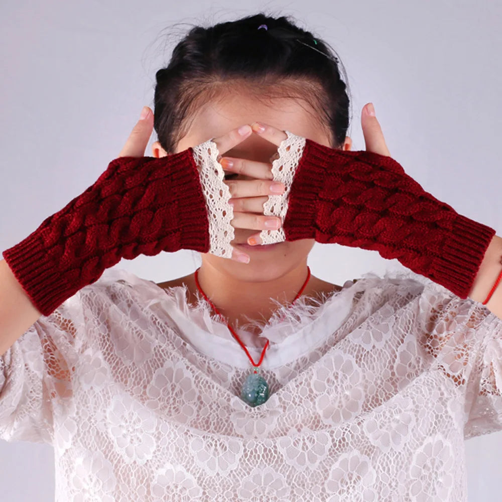 Women's Winter Warm Cute Half Finger Knitted Glove - Premium Gloves from Craftklart Dropship - Just $1.98! Shop now at Craftklart.store