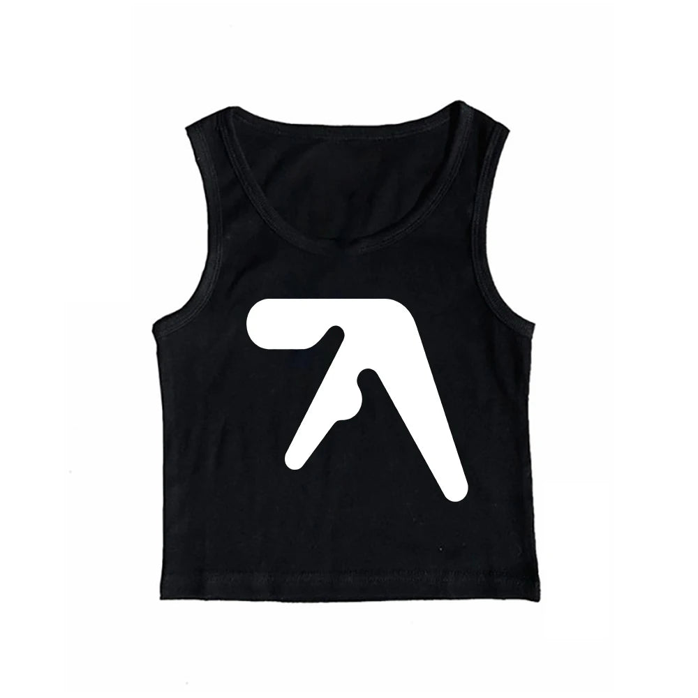Aphex Twin Sweetheart Corset Halter Gothic Punk Tops