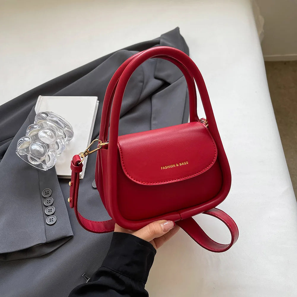 Women PU Leather Top Handle Mini Shoulder Bag - Premium Bags from Craftklart Dropship - Just $18.60! Shop now at Craftklart.store