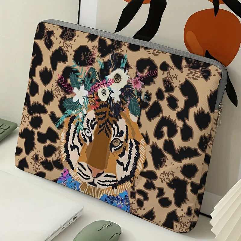 Tiger Patterned Laptop Bag suitable for 14 inch laptops - Premium Laptop Bag from Craftklart Dropship - Just $6.40! Shop now at Craftklart.store