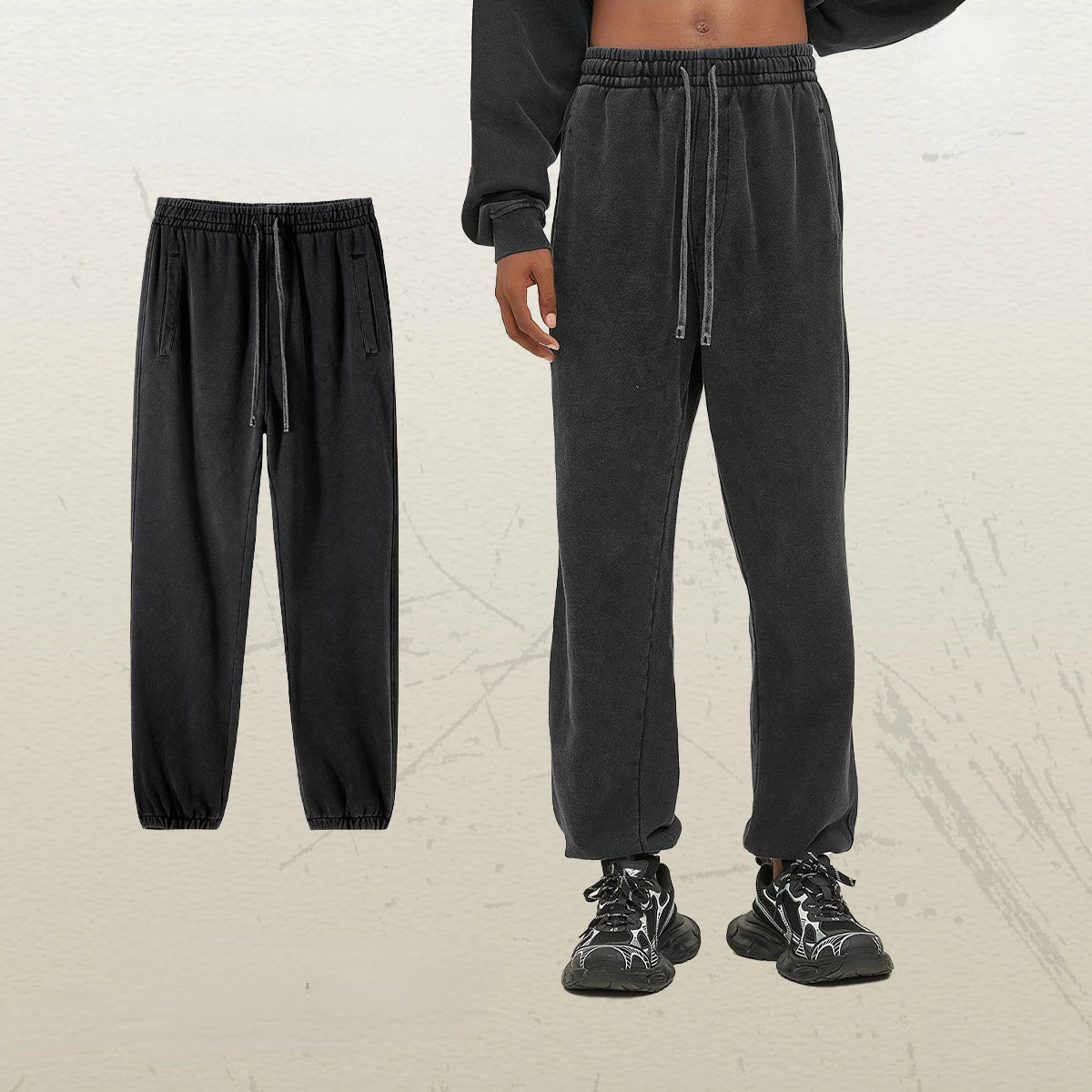 Sumuyoo Thin Round Neck Hoodie Pants Suits Women Chaopai Wash Water Guard Clothes Fashion Sports Pullover Oversized Couple Set - Premium from Craftklart.store - Just $36.69! Shop now at Craftklart.store